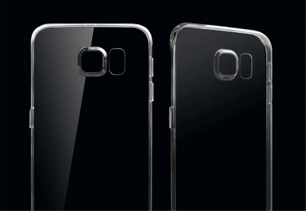 Чехол для Samsung Galaxy S4/S5/S6/S7/S8/S9/Mini/Plus/edge plus прозрачный ТПУ силиконовый мягкий гелевый