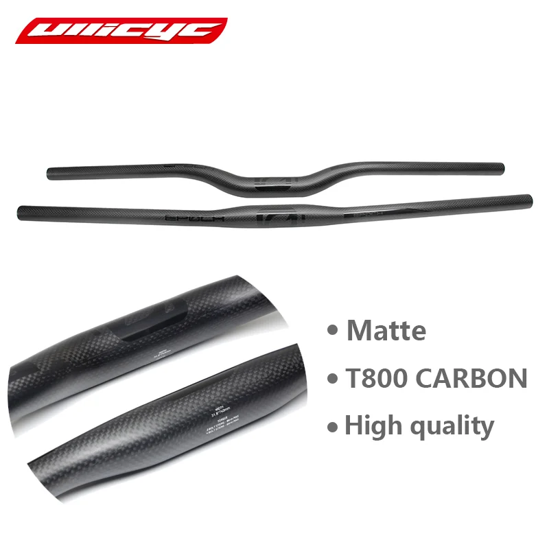 MTB Carbon Fiber Bicycle Handlebar Flat or Rise 31.8*580-740mm bicycle handlebar