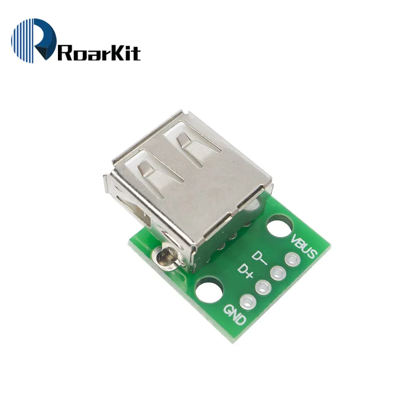 

5PCS/LOT USB-03 USB2.0 Female to 4P DIP Switch DIP Adapter Board Module USB Adapter Plate