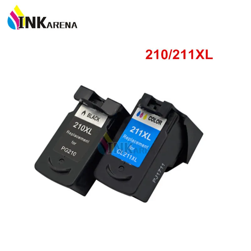 

INKARENA PG-210 CL-211 XL Ink Cartridge for Canon PG210 CL211 PG 210 XL for Pixma IP2700 IP2702 MP240 MP250 MP260 MP270 Printer