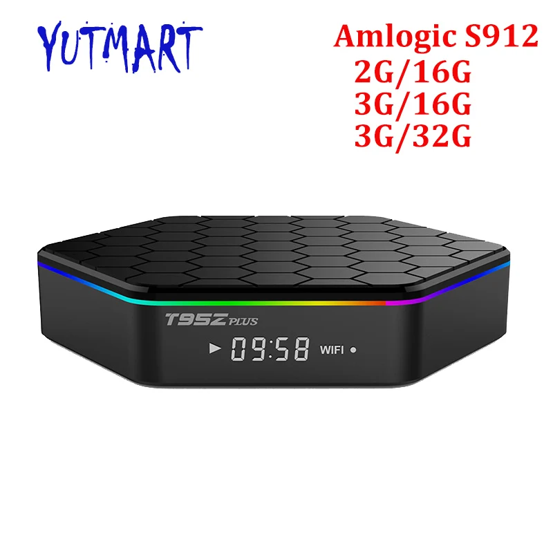 

5PCS [T95Z PLUS] 5.0G Wifi 4K Support BT 4.0 2GB/16GB 3GB/32GB Octa Core Smart Android 7.1 Amlogic S912 TV Box T95Z Plus