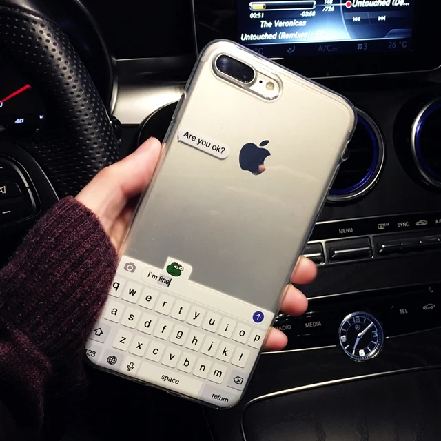 Funny Meme Are You Ok I Am Fine Soft Clear Phone Case 