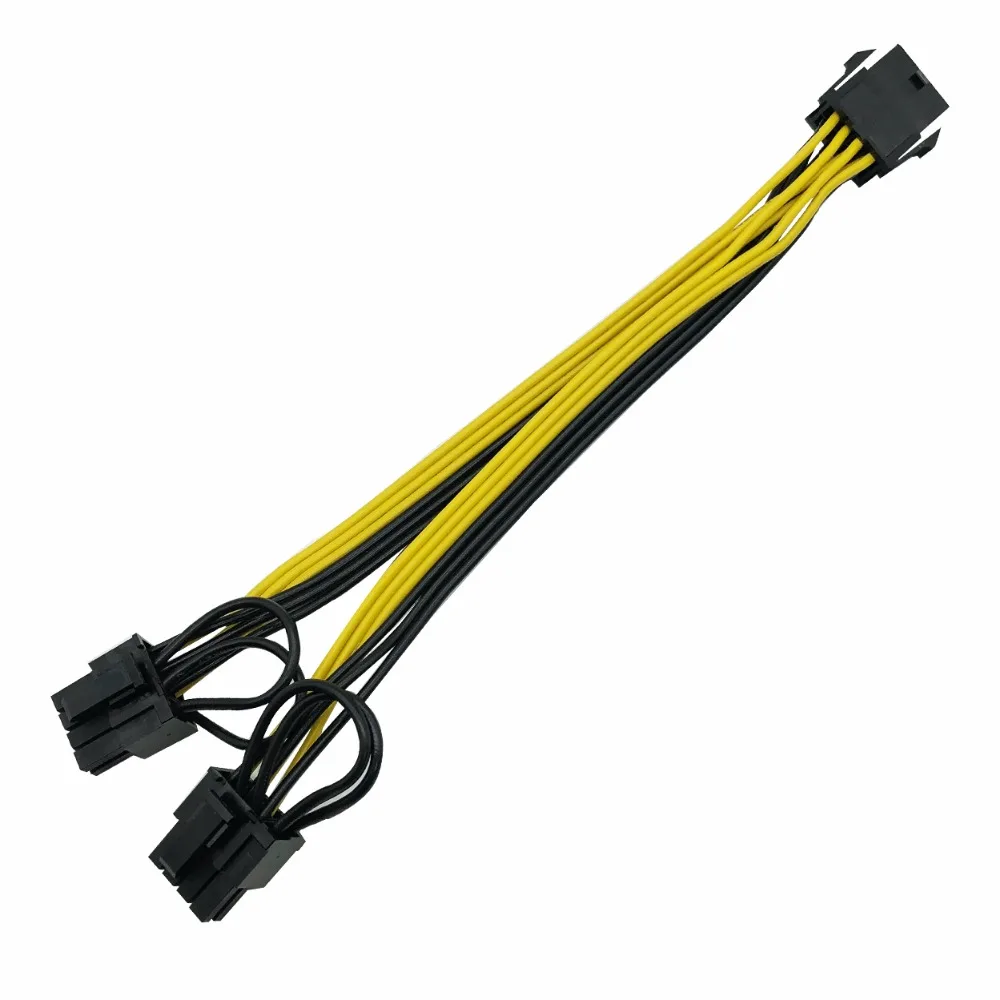 PCI Express Разъем для видеокарты PC кабель питания CPU Molex 8pin до 2 e 8 (6 + 2) pin внутренний