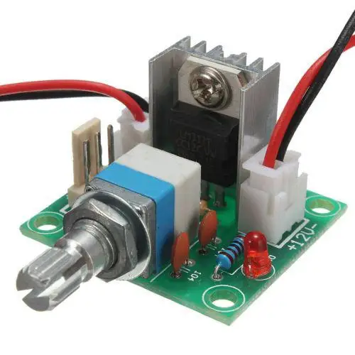 

DC Linear Converter LM317 Buck Step Full-stage Voltage Regulator Board Fan Speed control Switch Supply