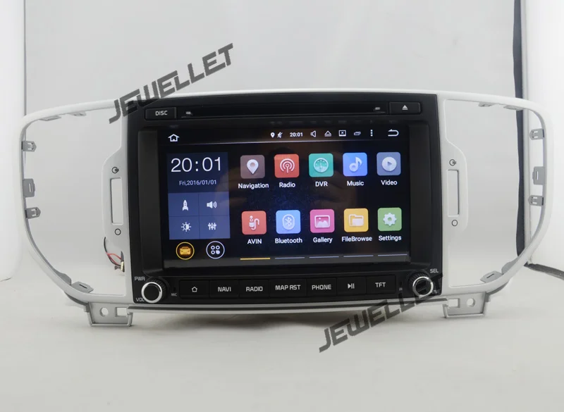 

Quad core 1024*600 HD screen Android 9.0 Car DVD GPS radio Navigation for Kia Sportage 2017 with 4G and Wifi,DVR,OBD mirror link