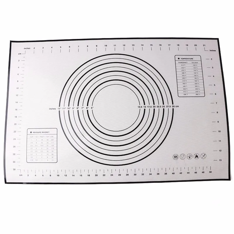 Delidge 1 шт. большой размер коврик для замеса теста со шкалой силиконовый антипригарный коврик Пельменная оболочка Скалка коврик кондитерский инструмент для выпечки