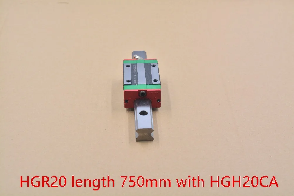 

HGR20 linear guide width 20mm length 750mm with HGH20CA linear motion slide rail for cnc xyz axis 1pcs