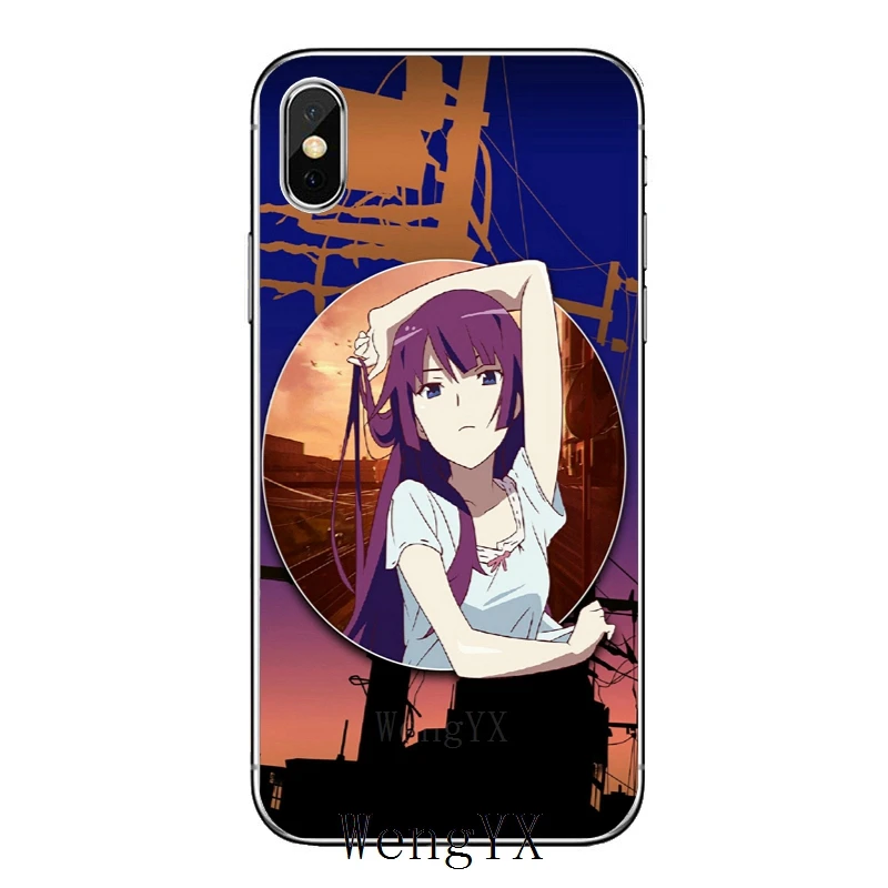 Аниме monogatari серии тонкий тпу мягкие аксессуары чехол для телефона Apple iPhone X XR XS Max 8
