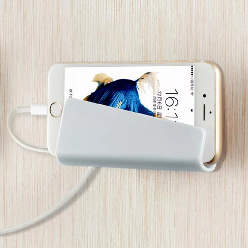 

Creative Home Mobile Phone Wall Charger Adapter Charging Holder Hanging Stand Bracket Support Charge Hanger Rack