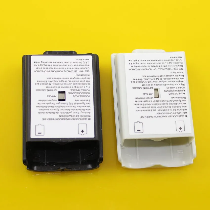

ChengHaoRan [100pcs/ lot] Black & White Optional Plastic Battery Pack Battery Cover Case Replacement for Xbox 360 Repair Parts