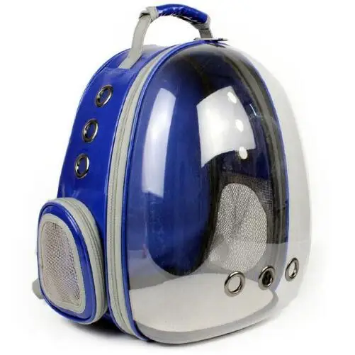 Blue Рюкзак для кошек, рюкзак для кошек, для котенка, щенка, чихуахуа, маленькая переноска для собак, ящик для путешествий на открытом воздухе, сумка для кошек - Цвет: Blue