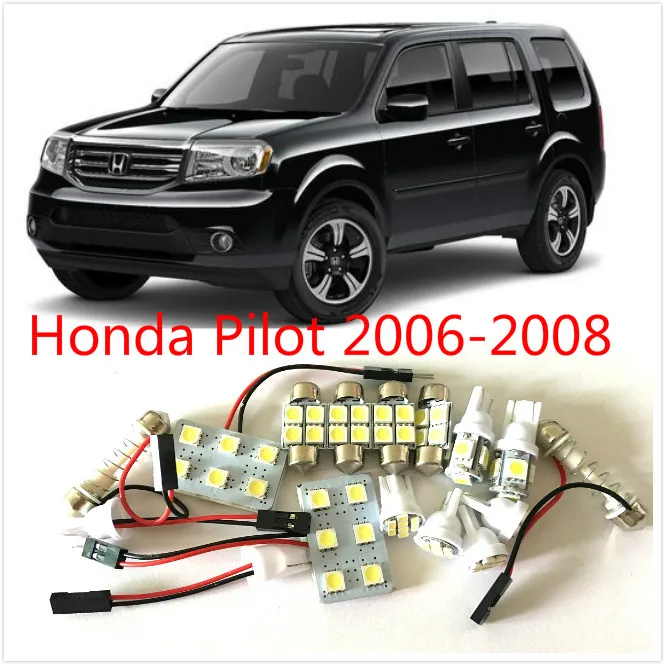 12pcs White Led Lights Interior Package Kit For Honda Pilot 2006 12pcs White Led Lights Interior Package Kit For Honda Pilot 2006 2008