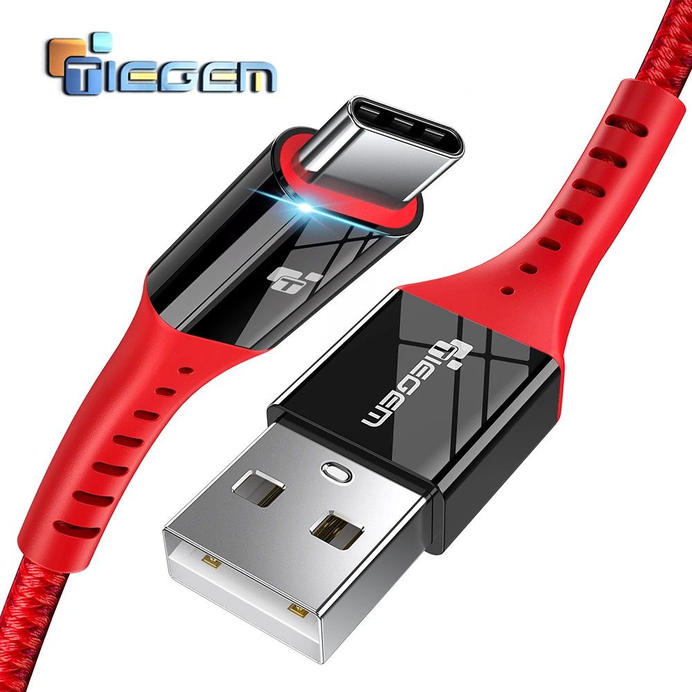 TIEGEM USB Type C Cable USB C Fast Charging Data Cable for Samsung Galaxy S8 S9