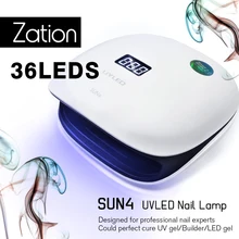 Zation Nails Tools 48W Uv LED Lamp Drying Gel Varnish with Uv Nail Light 36pcs/Lamp Dust Collector Nail Dryer Uv Gel