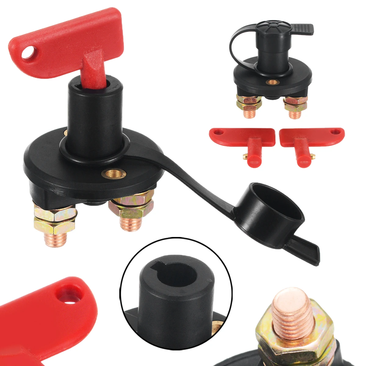Cut Off Modified Switch Battery Isolator Disconnect Cut Off Power Kill Switch For Car Truck Boat 12V Electrical