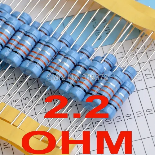 

(2 pcs/lot) 2.2 ohm 1% Metal Film Resistors 3W, 3 Watts