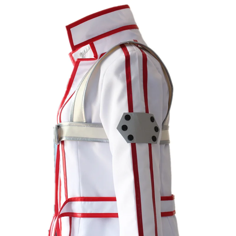 SAO Sword Art онлайн Kirigaya Kazuto Knights of Blood KoB белая униформа косплей костюмы Кирито плащ наряды костюм на Хэллоуин