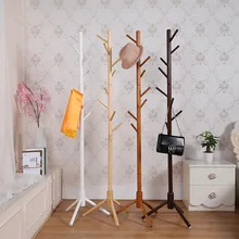 8 Hooks Modern Coat Hanger Standing for Hall Furniture Simple Solid Wooden Floor Clothes Rack Bedroom Living Room Storage Rack 8 Hooks Modern Coat Hanger Standing for Hall Furniture Simple Solid Wooden Floor Clothes Rack Bedroom Living Room Storage Rack