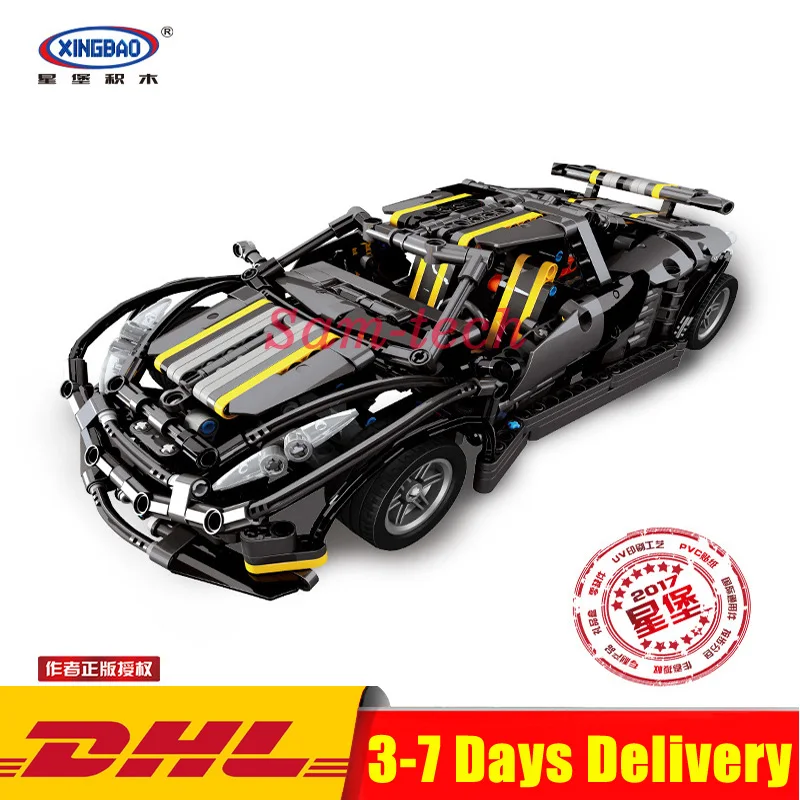 

XingBao 07002 Block 1177Pcs MOC Series The Balisong small Supercar Set children Educational Building Blocks Bricks Toys Model