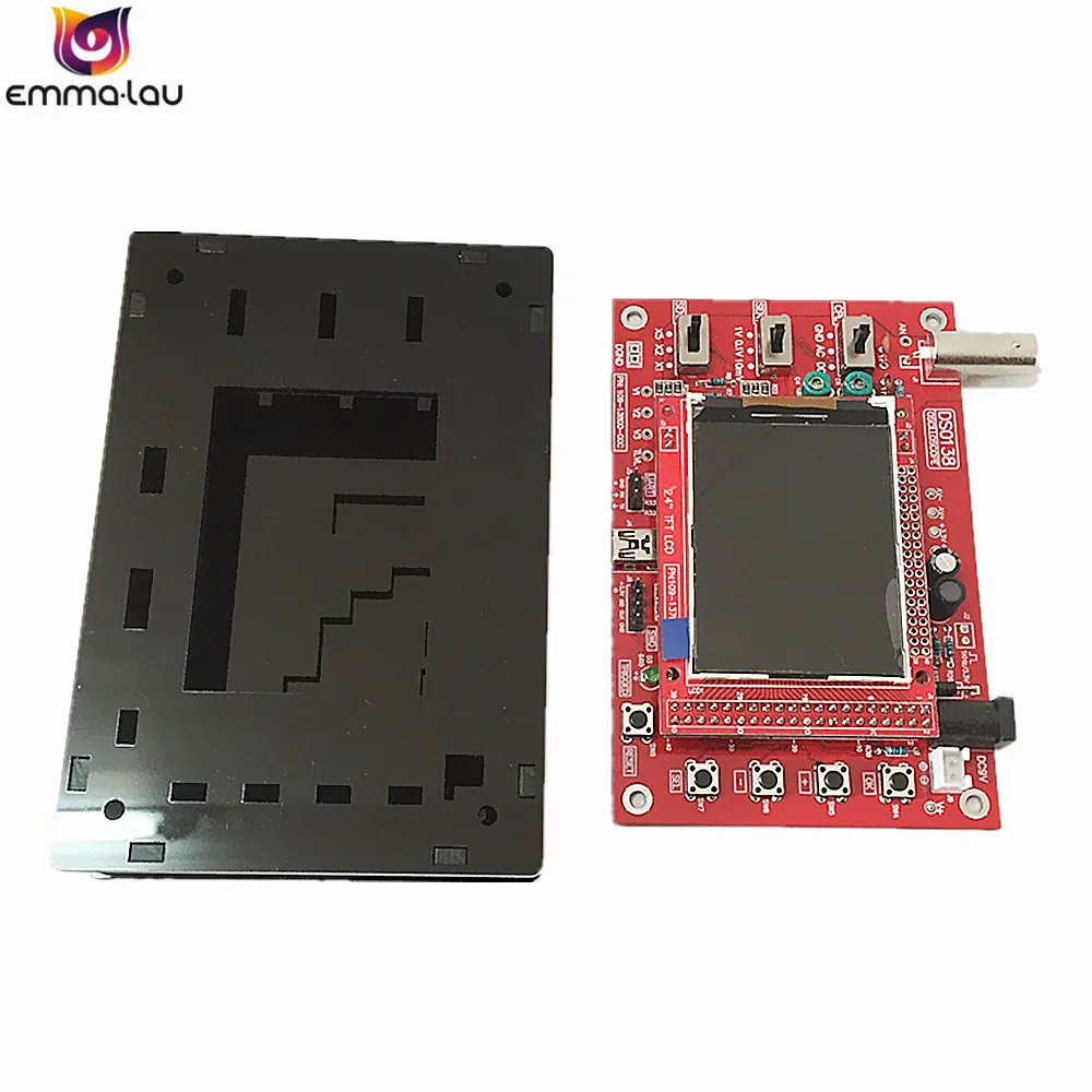 DSO138 с открытым исходным кодом 2," цифровой осциллограф TFT Kit(1 Msps) Полностью Собранный 0-200 кГц полоса пропускания 9 В DC осциллографы