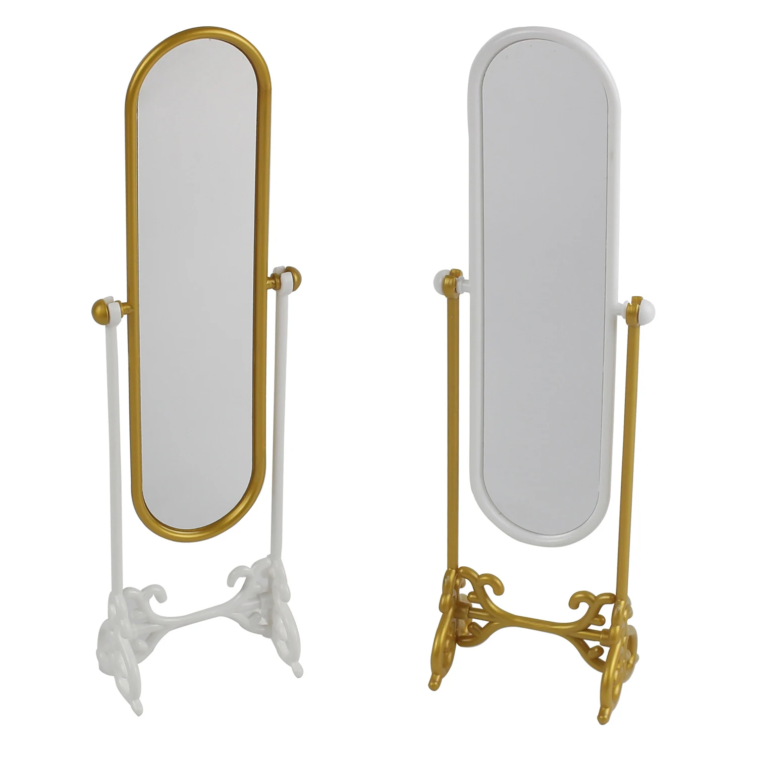 

Lovely Dollhouse Furniture Miniature Dressing Mirror for Doll Gift Pretend Toys