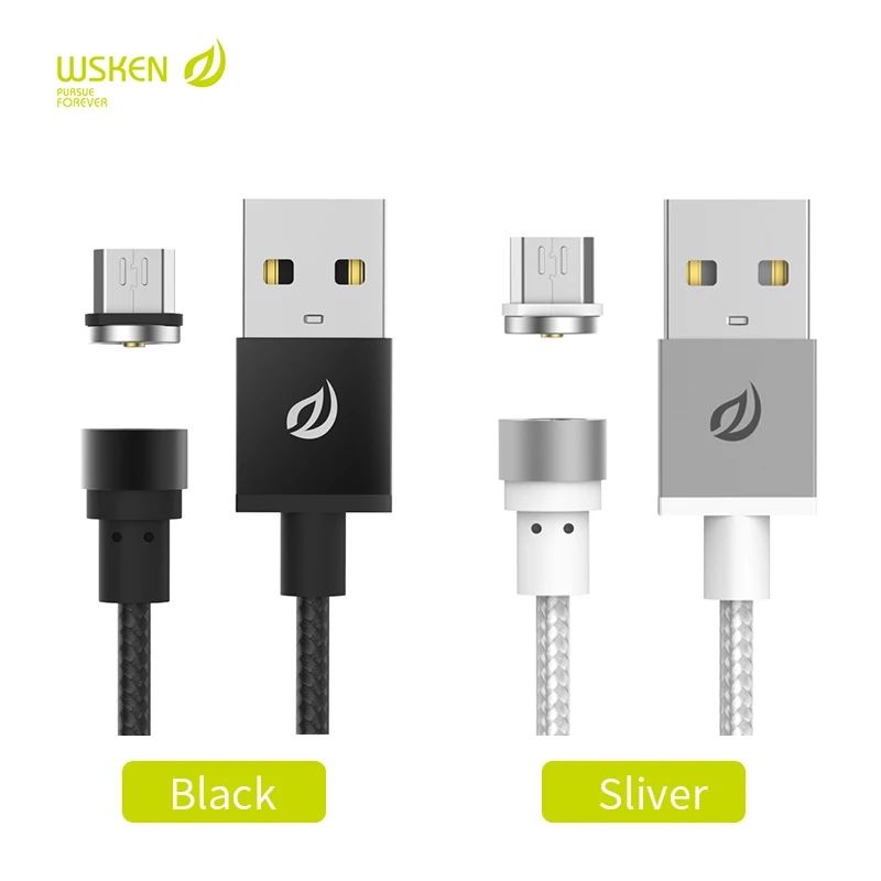 Wsken магнитный кабель для Micro USB android устройства с круглой головкой только зарядки
