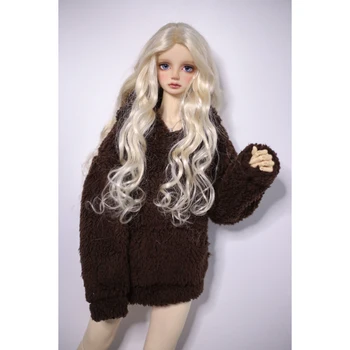 

BJD Clothes Brown Hoody Coat Top Clothing For 1/4 17" MSD 1/3 24" 60cm Tall Male BJD doll SD SD17 DK DZ AOD DD Doll use