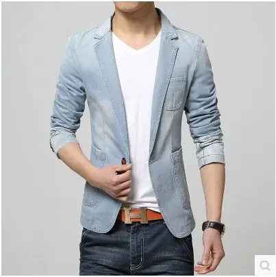 mens jean blazer