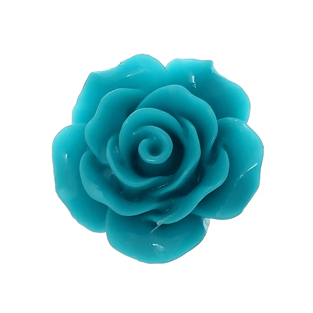DoreenBeads Смола фурнитура для украшений цветок темно-синий 20,0 мм(6/") х 20,0 мм(6/8"), 5 шт. новинка
