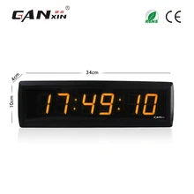 [Ganxin] 1,8 ''заводская цена электронные цифровые домашние школьные светодиодные часы с желтым цветом
