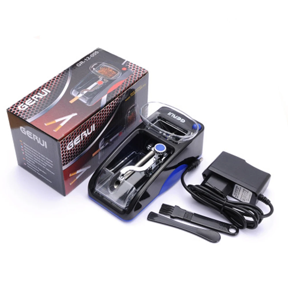 

1 PC Electric Cigarette Machine with Adapter Automatic Making Rolling Tobacco Electronic Injector Maker Roller DIY Smoking Tools