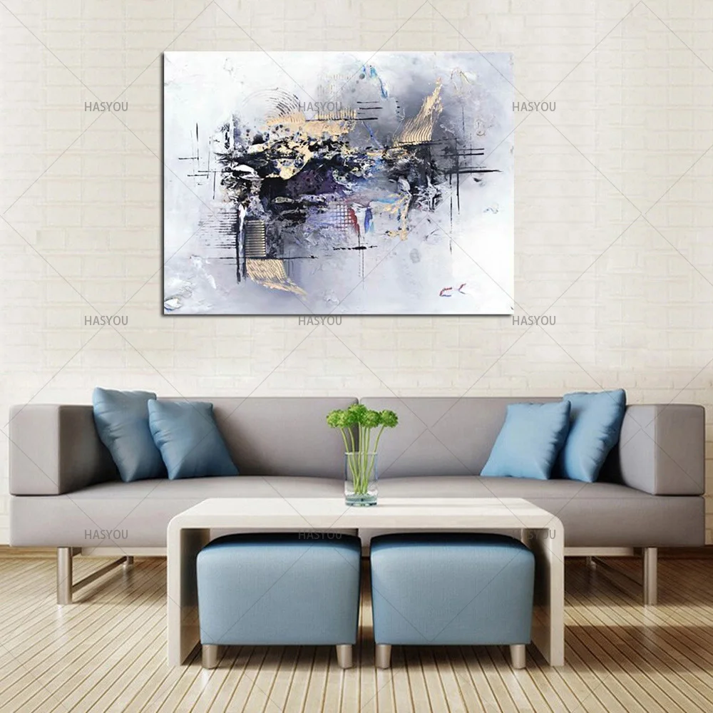 

New Style Big Size 100% Handmade Oil Painting On Canvas For Room Decor Modern Abstract Picture HandPainted oil Painting wall art