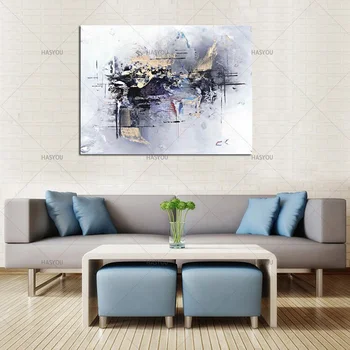 

New Style Big Size 100% Handmade Oil Painting On Canvas For Room Decor Modern Abstract Picture HandPainted oil Painting wall art