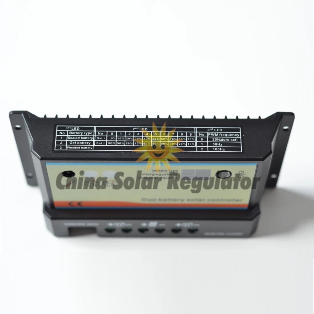 10 шт./лот 10A Доль Контроллер заряда батареи солнечные duo-Контроллер заряда батареи 12 В 24 В
