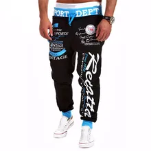 Новые модные мужские штаны с буквенным принтом, штаны для бега в стиле хип-хоп, мужские брюки, мужские одноцветные штаны для бега, спортивные штаны, большие размеры, M-4XL