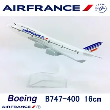 16 см 1:400 Boeing B747-400 модель airфранция авиалиний с базой airbus металлический сплав самолет Коллекционная модель дисплея