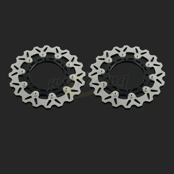 

298MM Motorcycle Front Wavy Floating Brake Disc Rotor For YAMAHA BT BULLDOG 1100 VMX12 V-MAX XVS1300 XV1700 XV1900 FZS FAZER