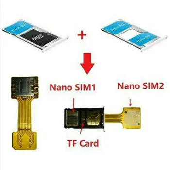 

Hybrid Double Dual SIM Card Micro SD Adapter Extender 2 Nano Micro Mini SIM Card Slot Adapter for Xiaomi Redmi for Samsung Phone