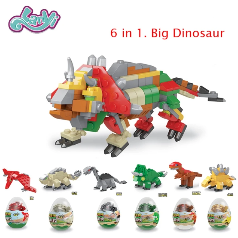 Lanyitoys Magical dinosaur Eggs combination kit Blocks legoeds assembled block model Legoings toys for boys Birthday Gifts Lanyitoys Magical dinosaur Eggs combination kit Blocks legoeds assembled block model Legoings toys for boys Birthday Gifts