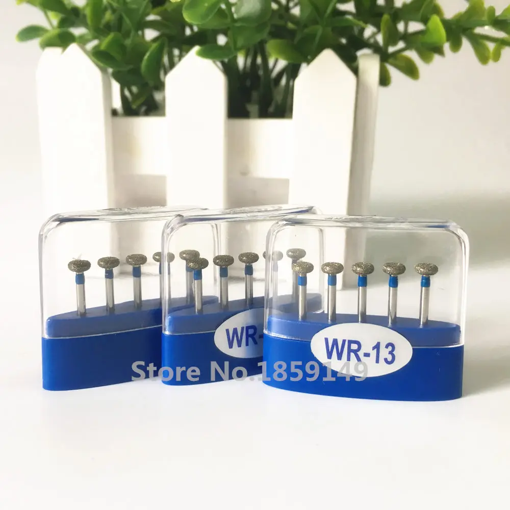 100 pcs/20boxes dental diamond burs WR-13 dental material shank diameter 1.6mm FG burs 4