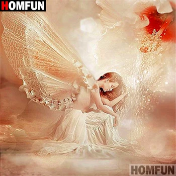 

HOMFUN Full Square/Round Drill 5D DIY Diamond Painting "Beauty character" Embroidery Cross Stitch 5D Home Decor Gift A17899