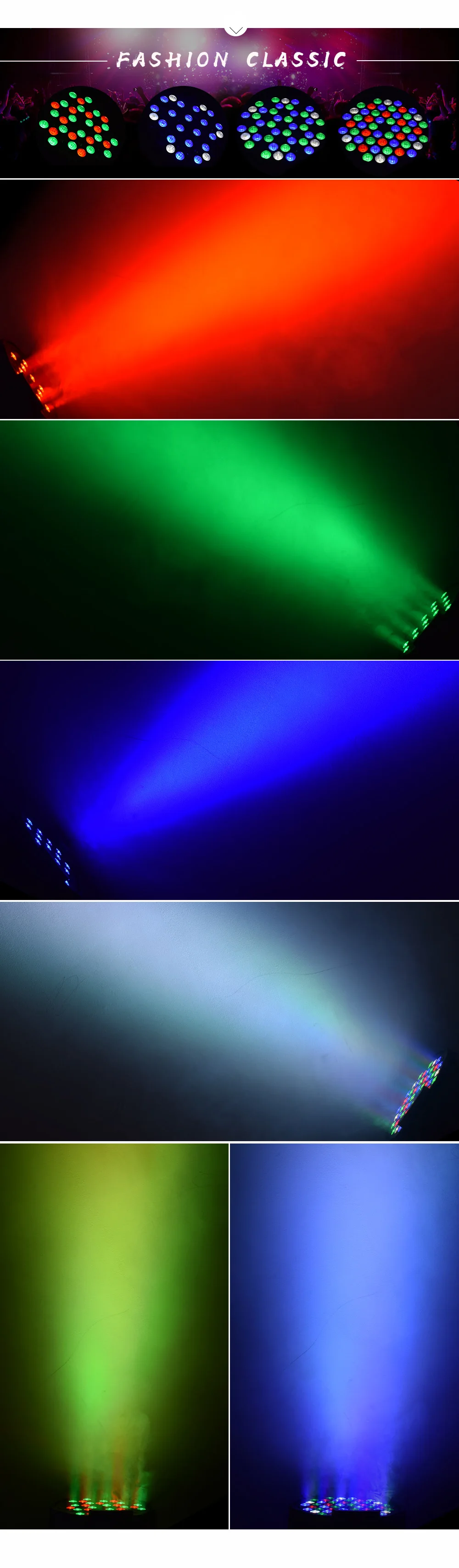 Светодиодные фонари 54x3 Вт RGBW par DMX led сценическое освещение стробоскоп эффект для дискотек ночной клуб Вечерние огни 4 шт./партия