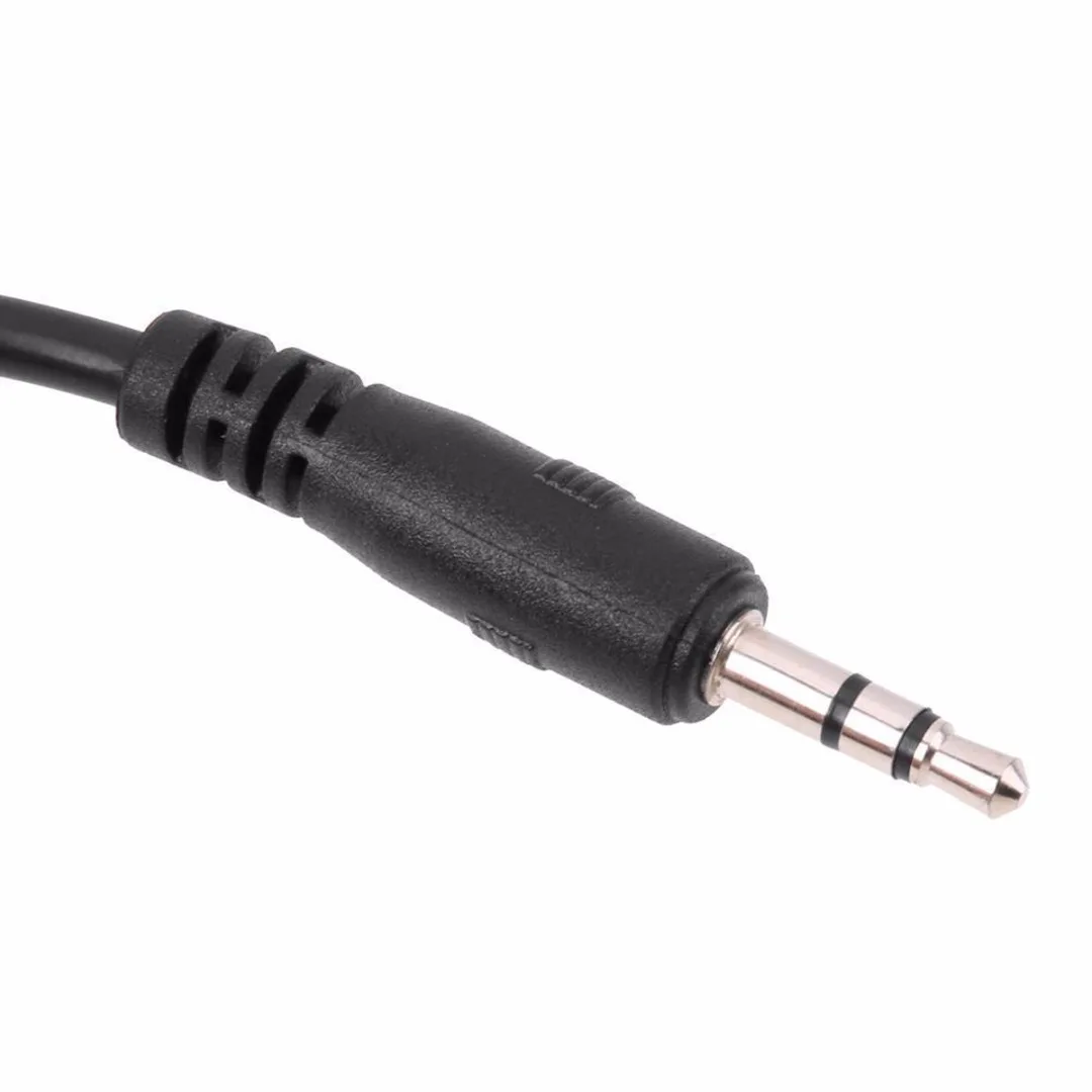 1pc 1M 3.5mm Jack Male to Female AUX Extension Cable Waterproof Flush Mount Aux Cable With Bracket for Car Boat Trailer