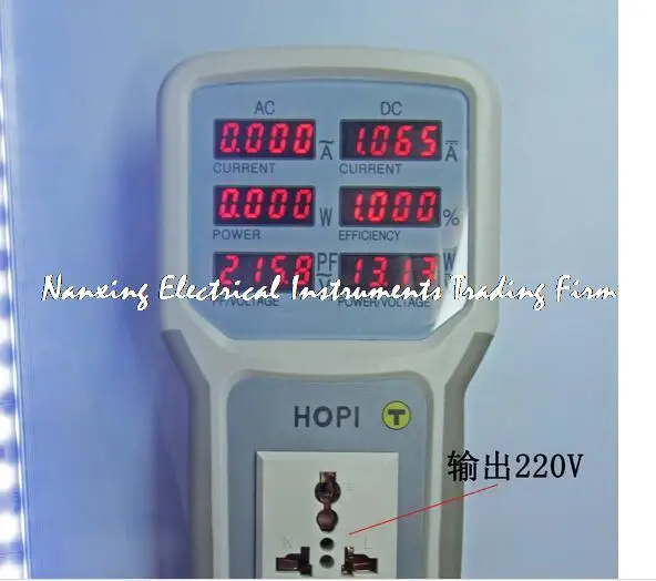 

LED drive power saving lamp tester AC4400W(85V-265V,0.002A-20A),DC800W(5V~80V,0.005A~10A) AC/DC power meter HP9801