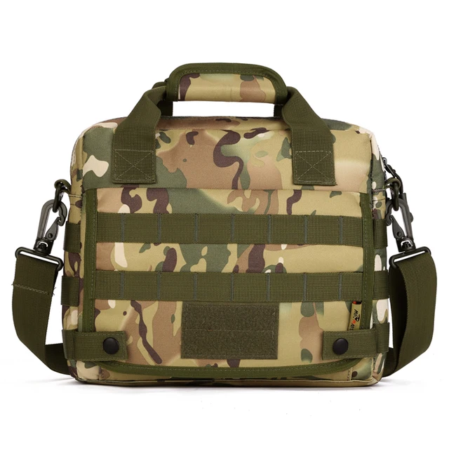 Camouflage Outdoor 10 Inch Laptop Bag Men Durable Waterproof Army Camouflage Outdoor 10 Inch Laptop Bag Men Durable Waterproof Army Tactical Briefcase Extend Molle Military Shoulder