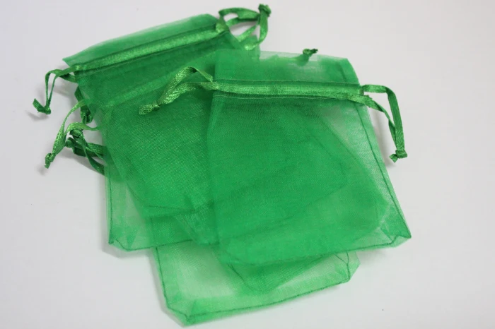 

100pcs/lot forest green colour Organza Bags 7x9cm Wedding Favour Gift bag Jewellery pouches