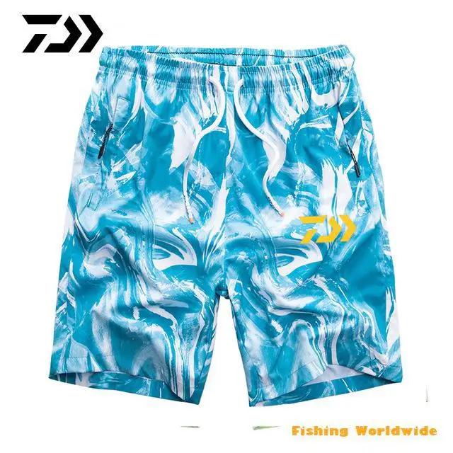 Daiwa Clothing Summer Fishing Shorts for Men Sports Breathable Cycling Beach Shorts Camouflage Casual Outdoor Fishing Shorrts - Цвет: 35