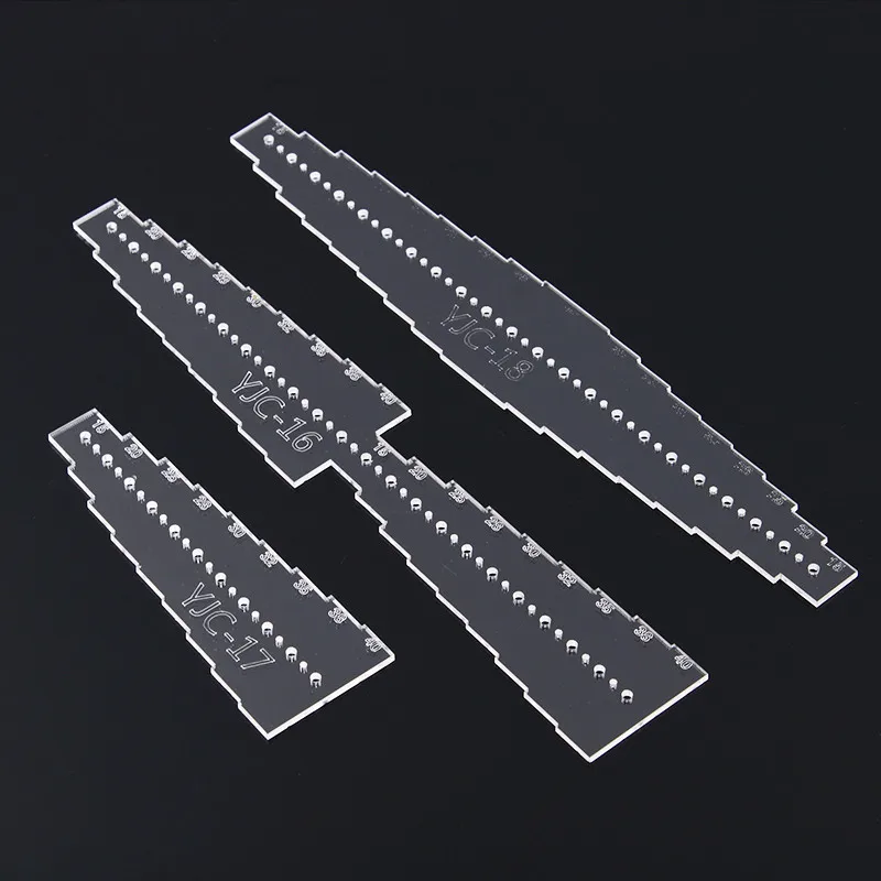 

1pc Leather Craft Acrylic Perspex Watchband Belt Strap Hole Stencil Template