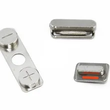 50 компл./лот 3 в 1 внешняя Боковая кнопка включения выключения+ клавиша регулировки громкости+ бесшумный набор ключей для iPhone 4 4G