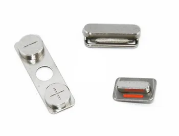 

50sets/lot 100%Original 3 in1 External Side Button Power On Off Lock + Volume Switch key + Mute Silent key Set for iPhone 4 4G